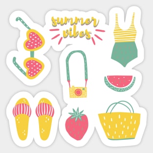 Summer and Beach Vibes Sticker